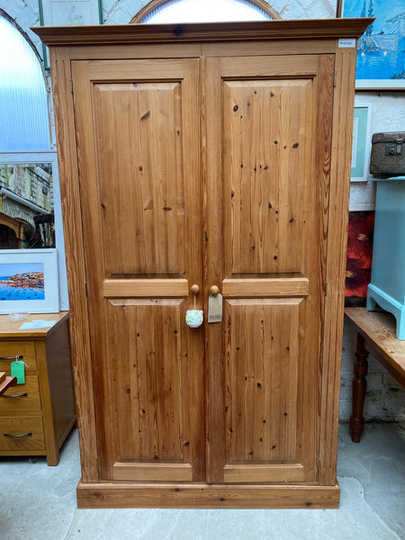 Large Solid Pine Double Wardrobe