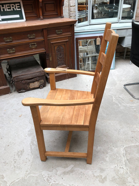 Large Oak Rectory Carver Chair
