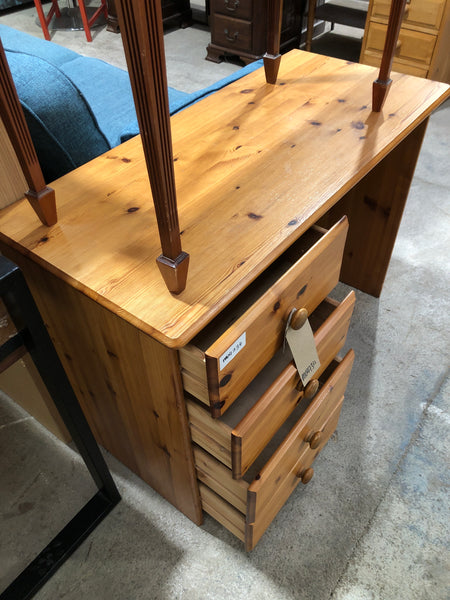 Pine 3 Drawer Desk