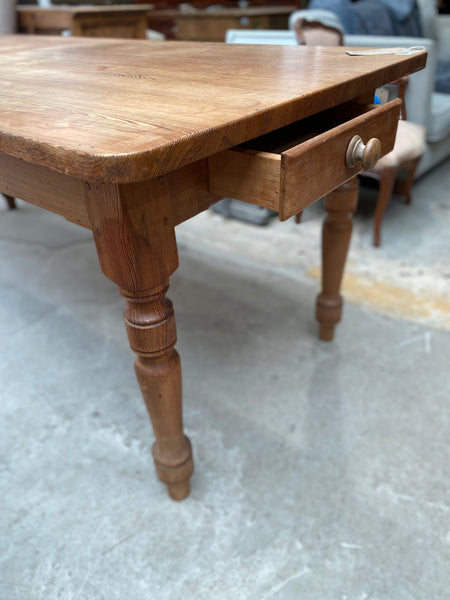 GHC - Large Solid Pine Farmhouse Table with Drawers