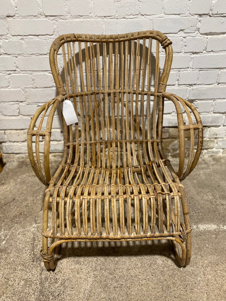 Vintage Cane Armchair
