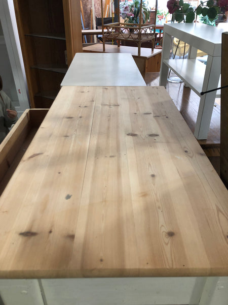 Small Pale Pine Console Table