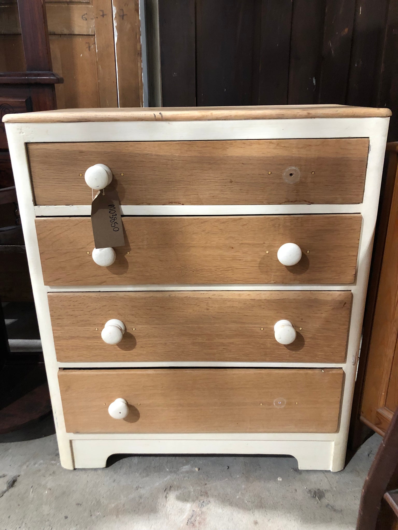 Oak Tallboy Chest of Drawers
