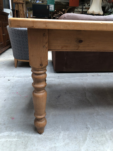 Large Pine Farmhouse Dining Table