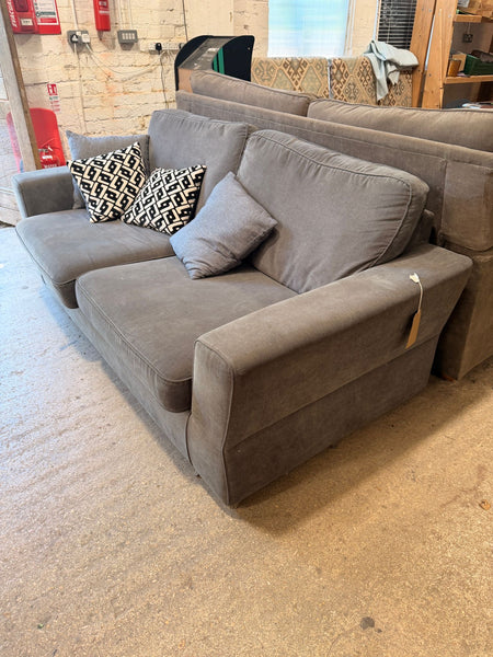 Large Two Seat Grey Sofa