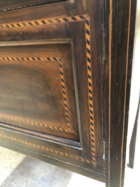 Antique Marble Top Walnut Washstand Base