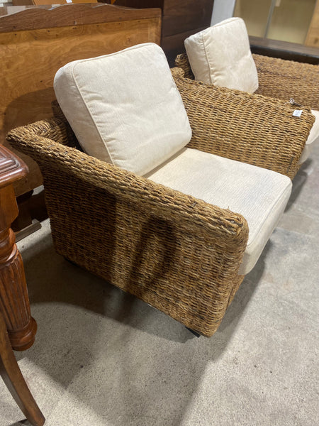 Pair of Wicker Armchairs