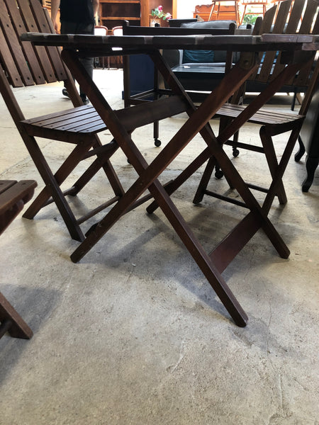 Teak Outdoor Table & 4 Chairs