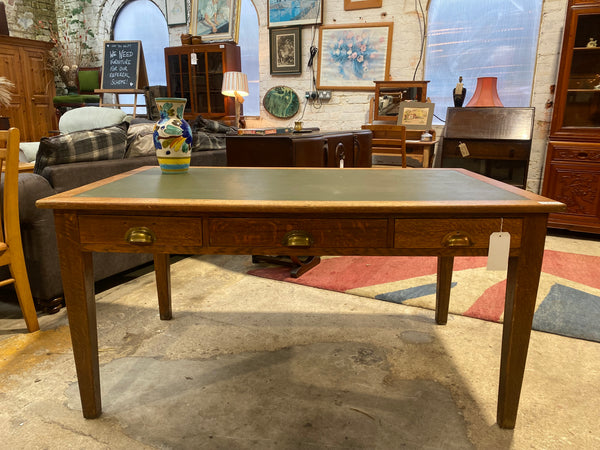1930’s 3 Drawer Oak Desk Government Issue