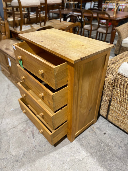 REF - Pine Tallboy Chest of Drawers