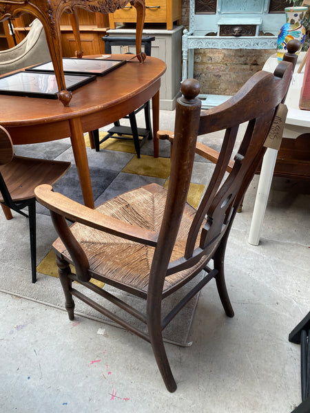 GHC - Oak Rush Seat Carver Chair