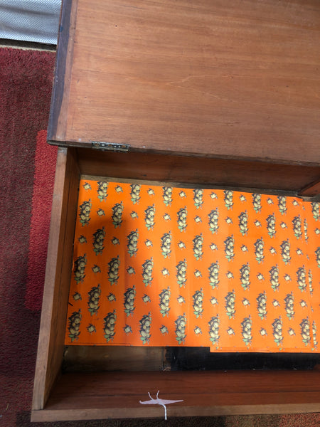 Antique Oak Blanket Box