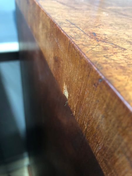 Victorian Walnut Burr Barley Twist Tallboy Chest of Drawers