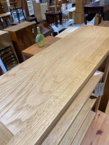 Small Oak Veneer Bookshelf