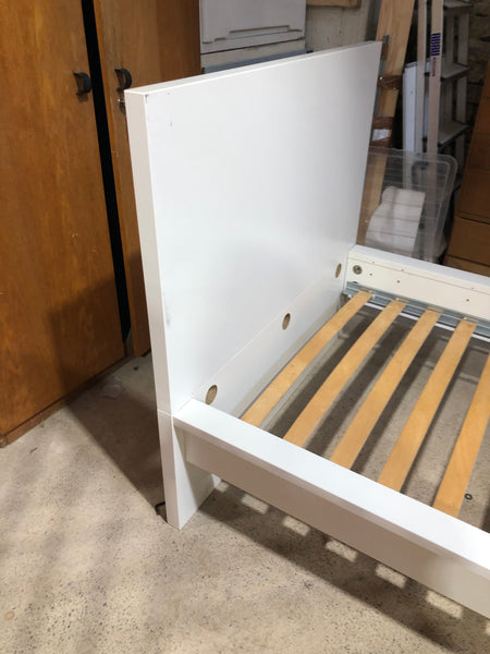 IKEA White Single Bedframe