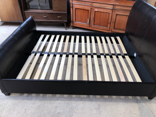 Faux Leather King Bedframe