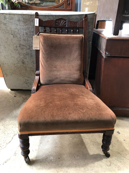 Antique Fireside Salon Chair