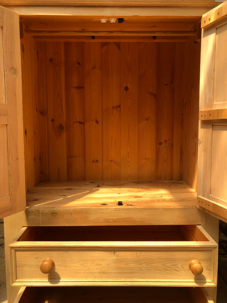 Pine Compact Wardrobe