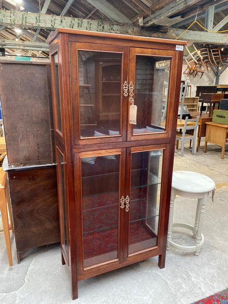 Tall Wooden Display Cabinet