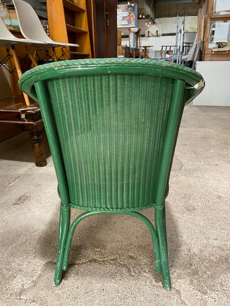 Emerald Green Wicker Tub chair