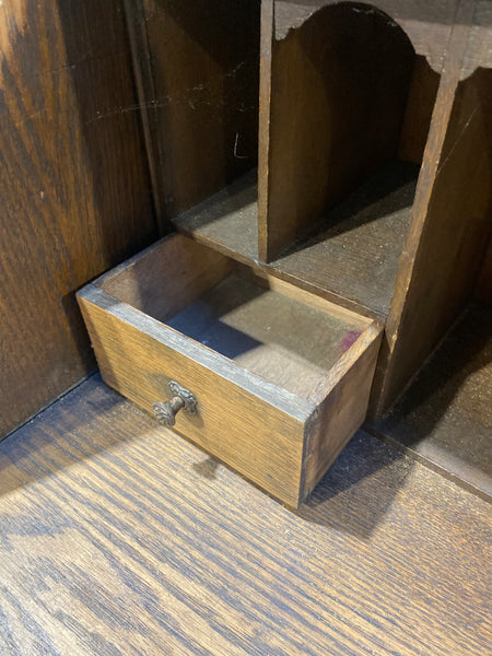 Antique Oak Writing Desk Bureau