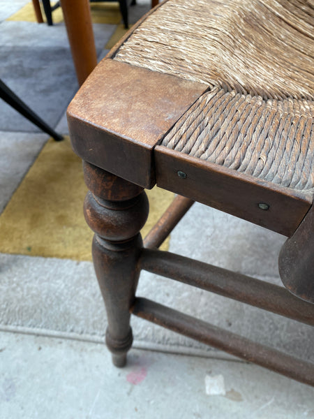 GHC - Oak Rush Seat Carver Chair