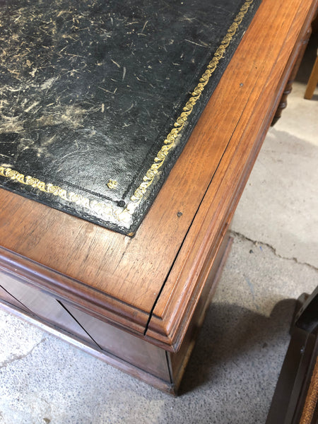 Vintage Oak Pedestal Desk