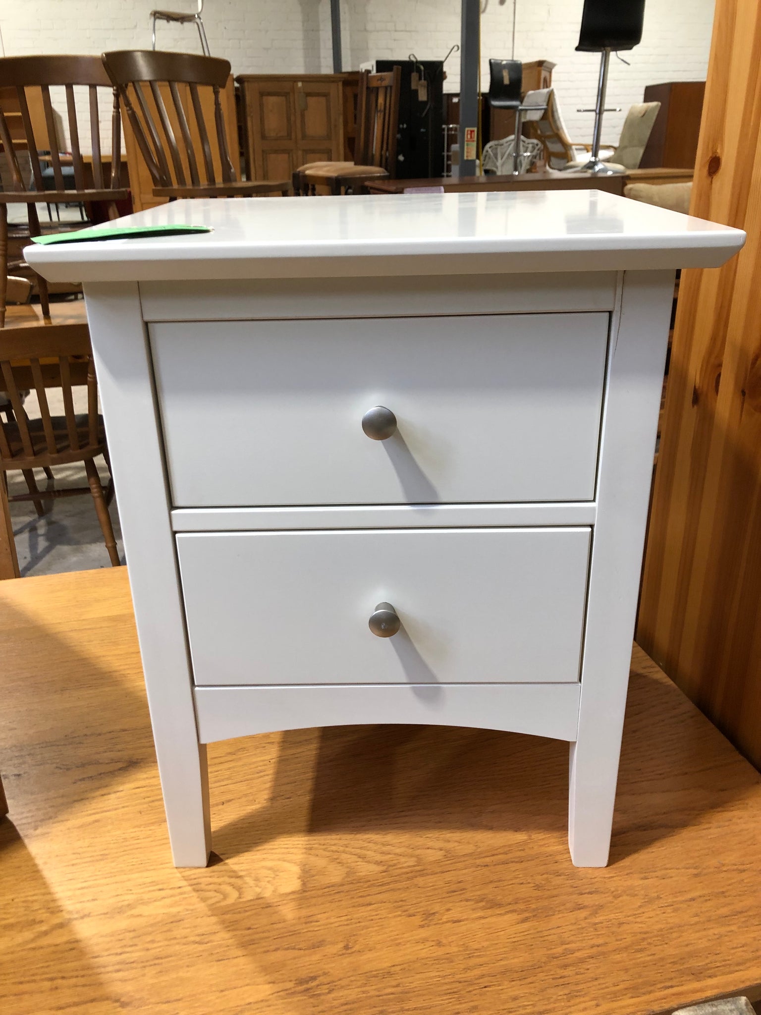 White Bedside Drawers - REF