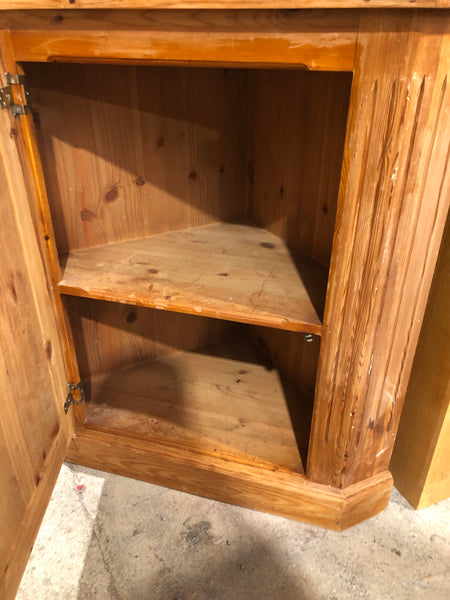 Tall Pine Corner Cabinet