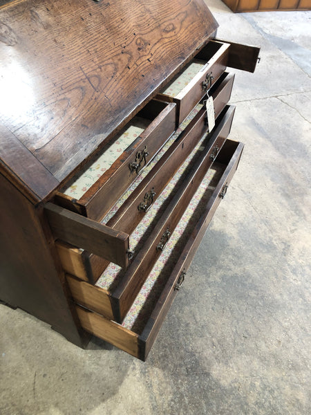 Large Antique Oak Bureau