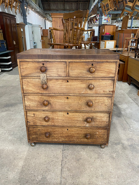 Antique Victorian Pine Chest of Drawers