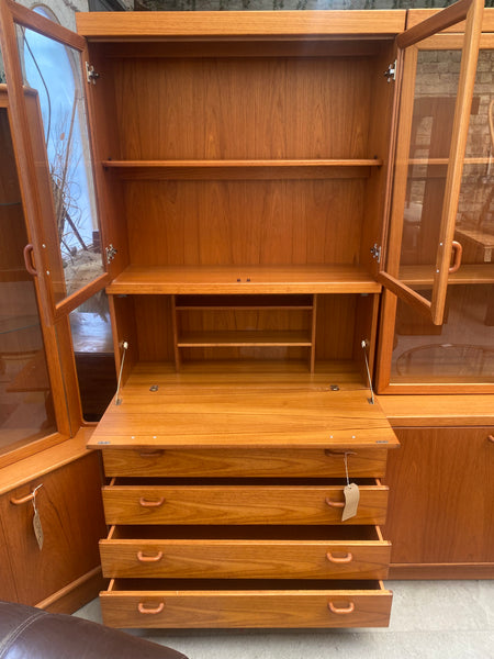 Mid century Teak Storage Chest Bureau Display Unit Turnbridge of London
