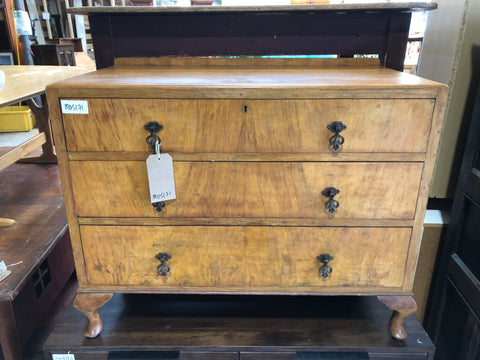 Vintage Light Oak Chest of 3 Drawers