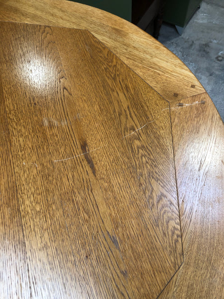 Round John Lewis Oak Extending Dining Table