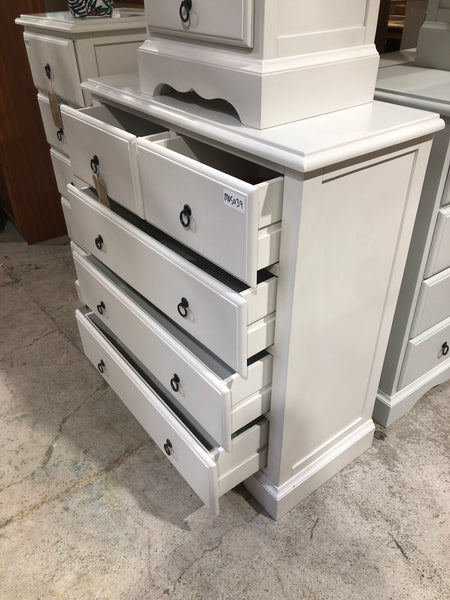 French Style White Chest of Drawers