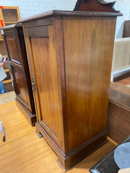 Victorian Pot Cupboard with Gallery Back