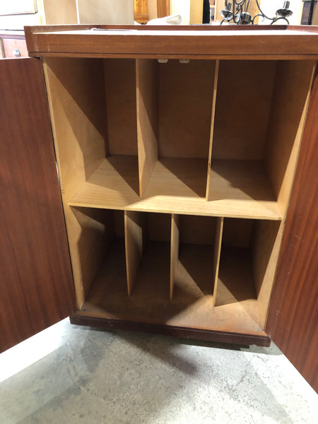 Teak Vinyl Record Cabinet - GHC