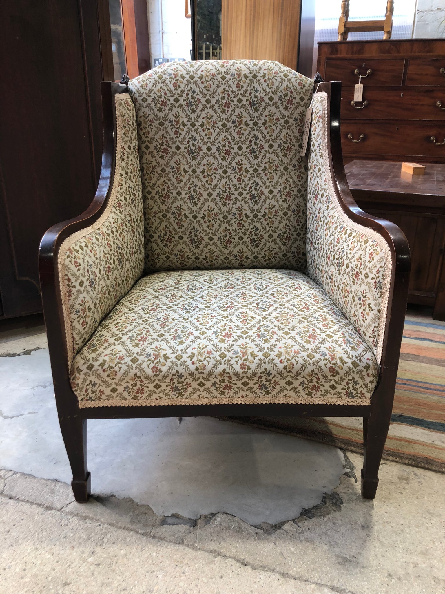 Edwardian Mahogany Armchair
