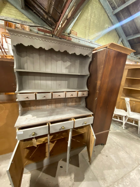 Painted Grey Pine Welsh Dresser