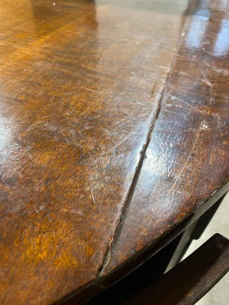 Mahogany Demi Lune Console Table