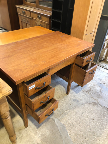 Six Drawer Wooden Pedestal Desk