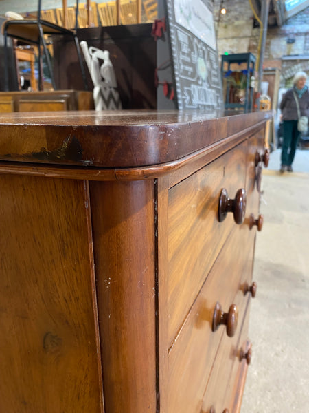 Flamed Mahogany Chest of Drawers