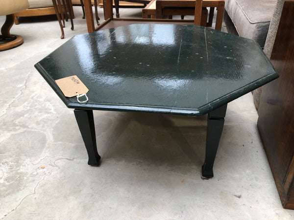 Green Painted Hexagonal Coffee Table