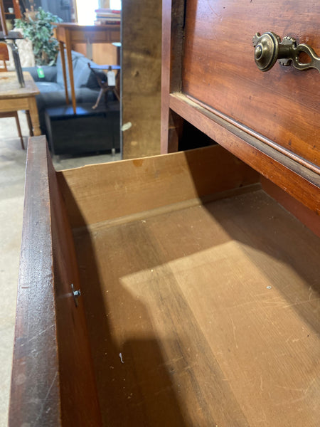 Antique Mahogany Low Chest of Drawers