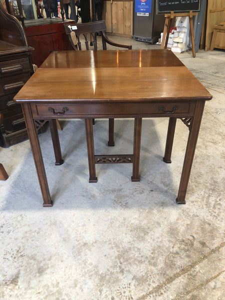 Antique Oak Flip Top Table - GHC