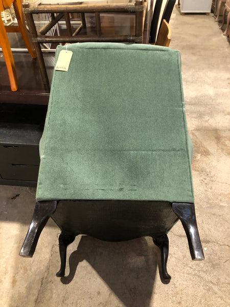 Velvet Wingback Armchair