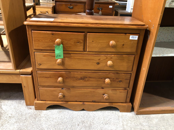 REF - Pine 2 over 3 Chest of Drawers
