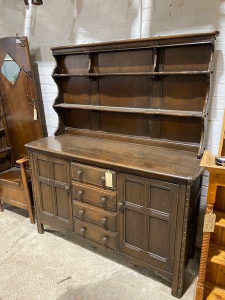 Old Colonial Ercol Dark Elm Welsh Dresser