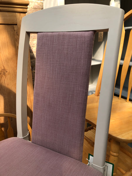 GHC - Cotswold Style Pair of Purple Dining Chairs