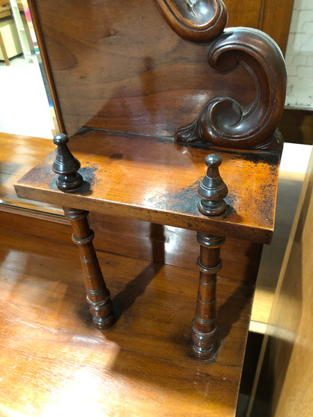 Antique Rosewood Mirrored Credenza